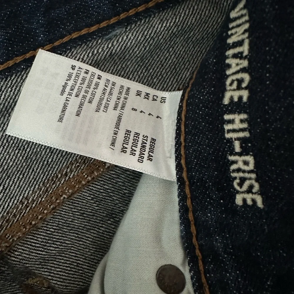 Women's‎ American Eagle Denim High Rise Flare Stretch Blue Jeans Size 4